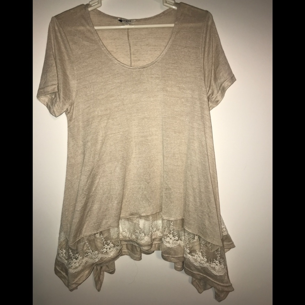 Umgee Lace Trim Top M